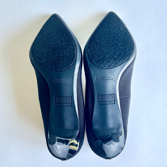 Jones New York Black Fabric Rubber Outsole Point Toe Classic Pumps size 10 - Picture 10 of 16